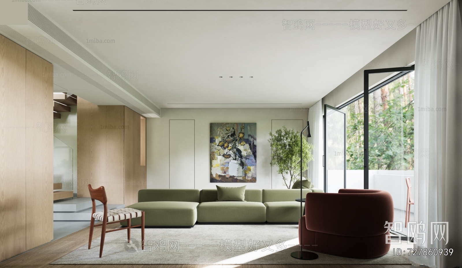 New Chinese Style A Living Room