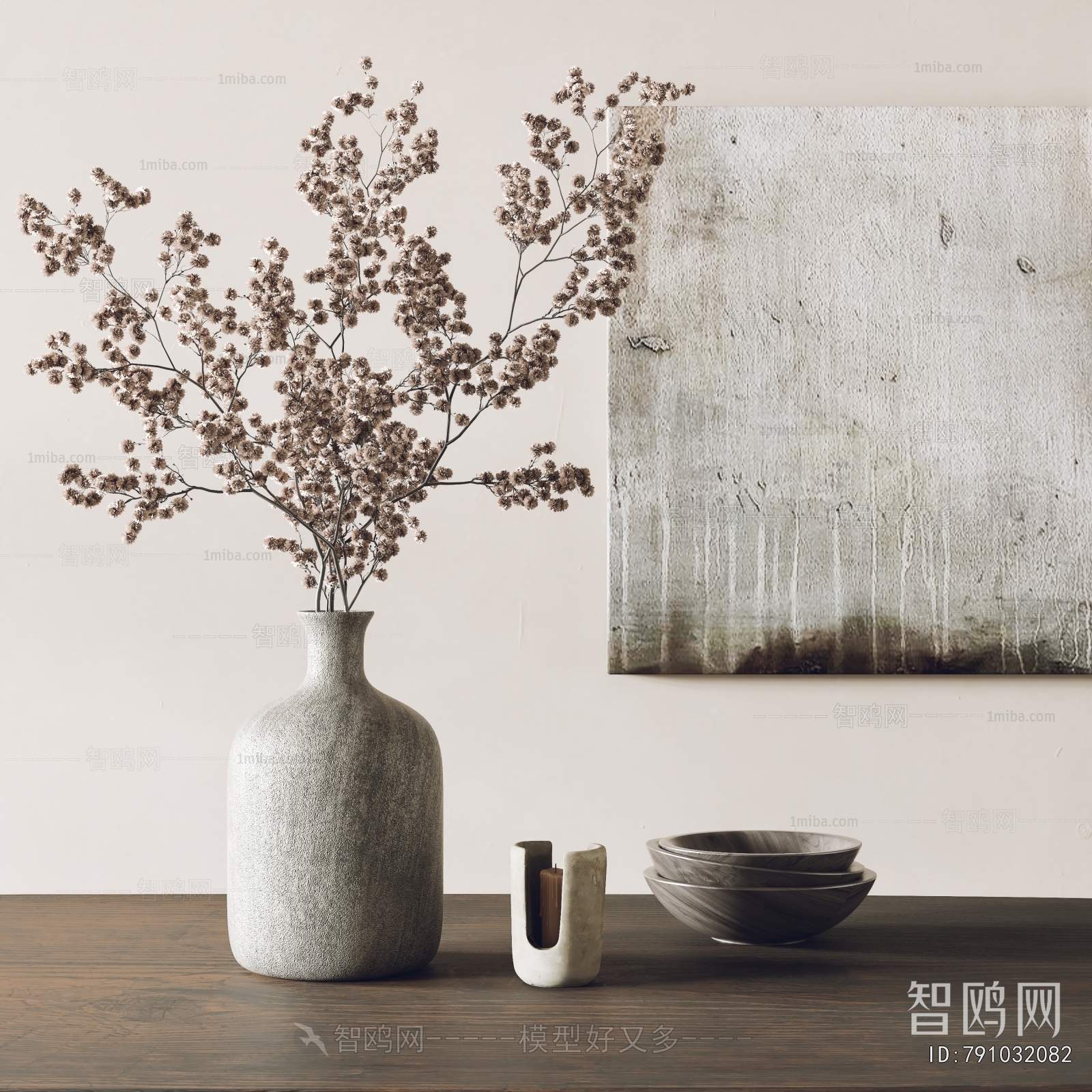 Wabi-sabi Style Dried Branch