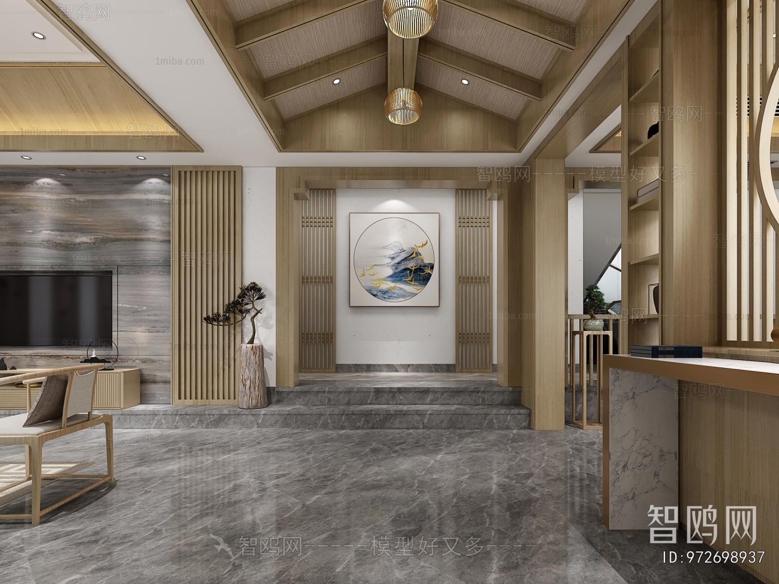 New Chinese Style Hallway