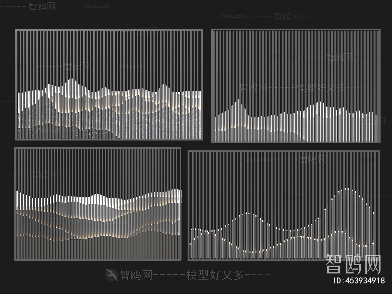 New Chinese Style TV Wall