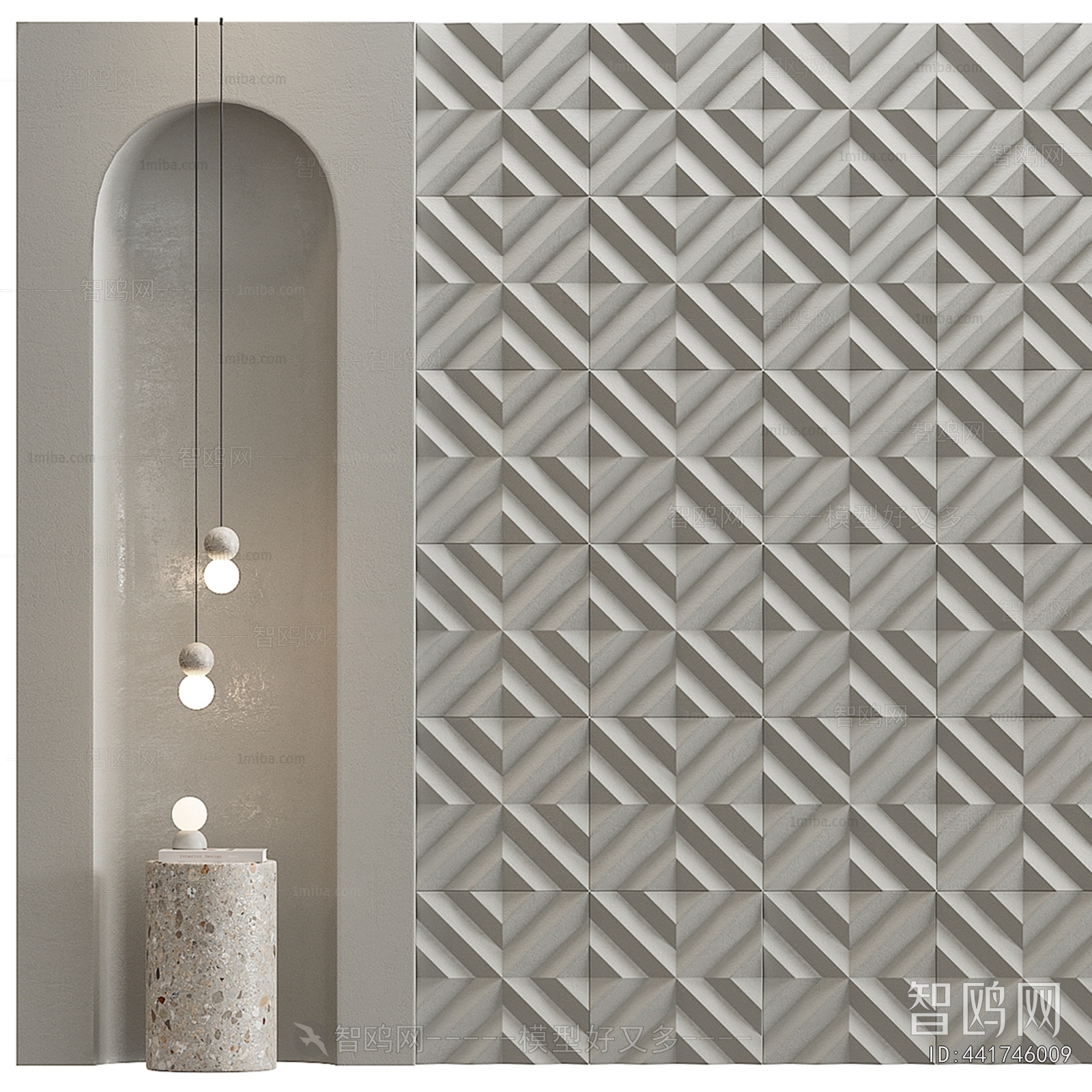 Wabi-sabi Style TV Wall