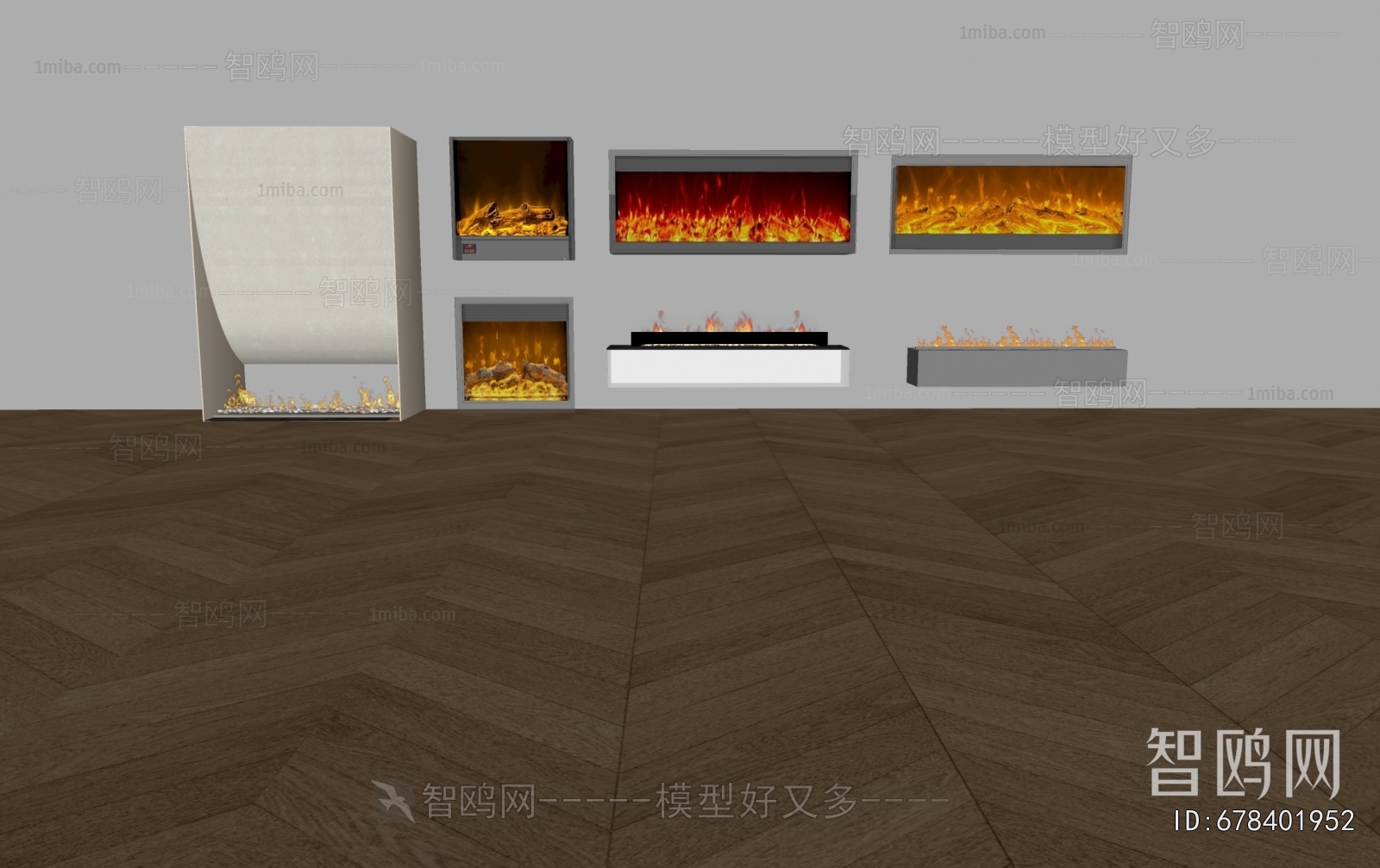 Modern Electronic Fireplace