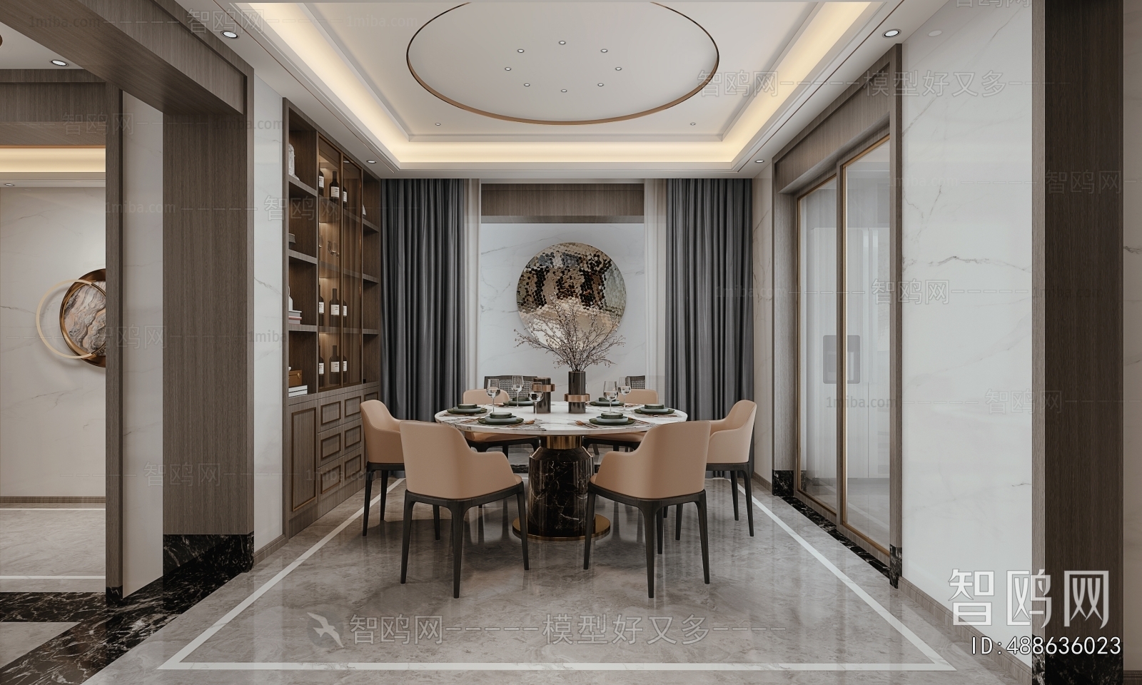 New Chinese Style Dining Room