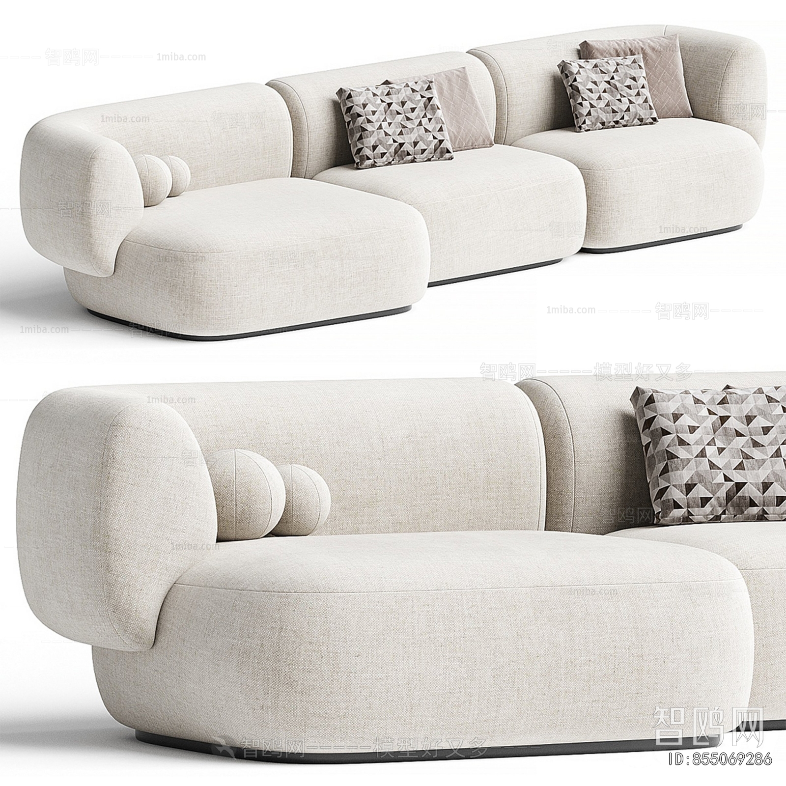 Modern Three-seat Sofa