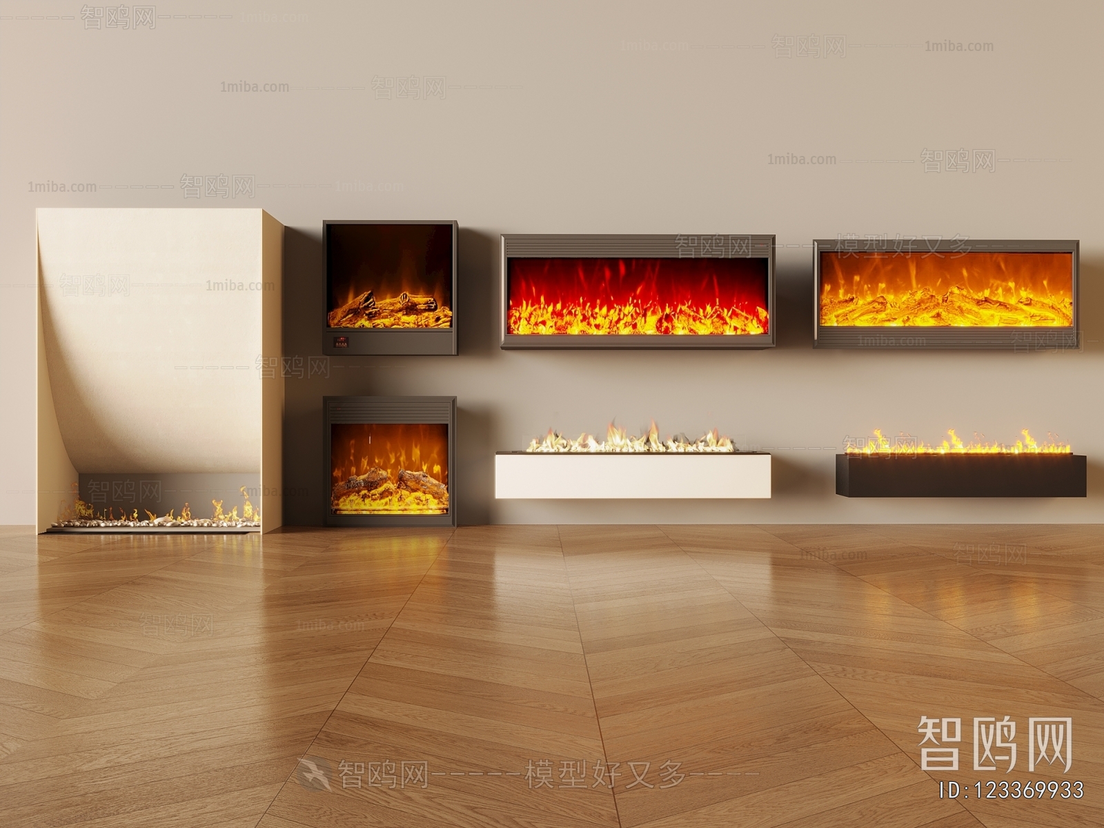 Modern Electronic Fireplace