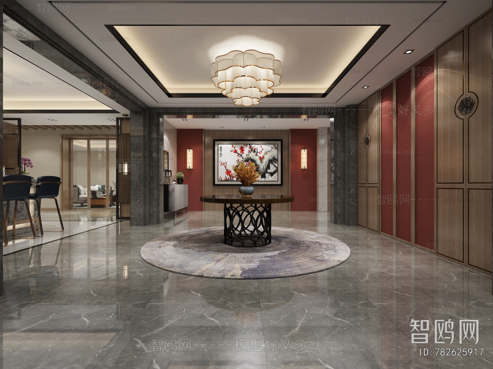 New Chinese Style Hallway