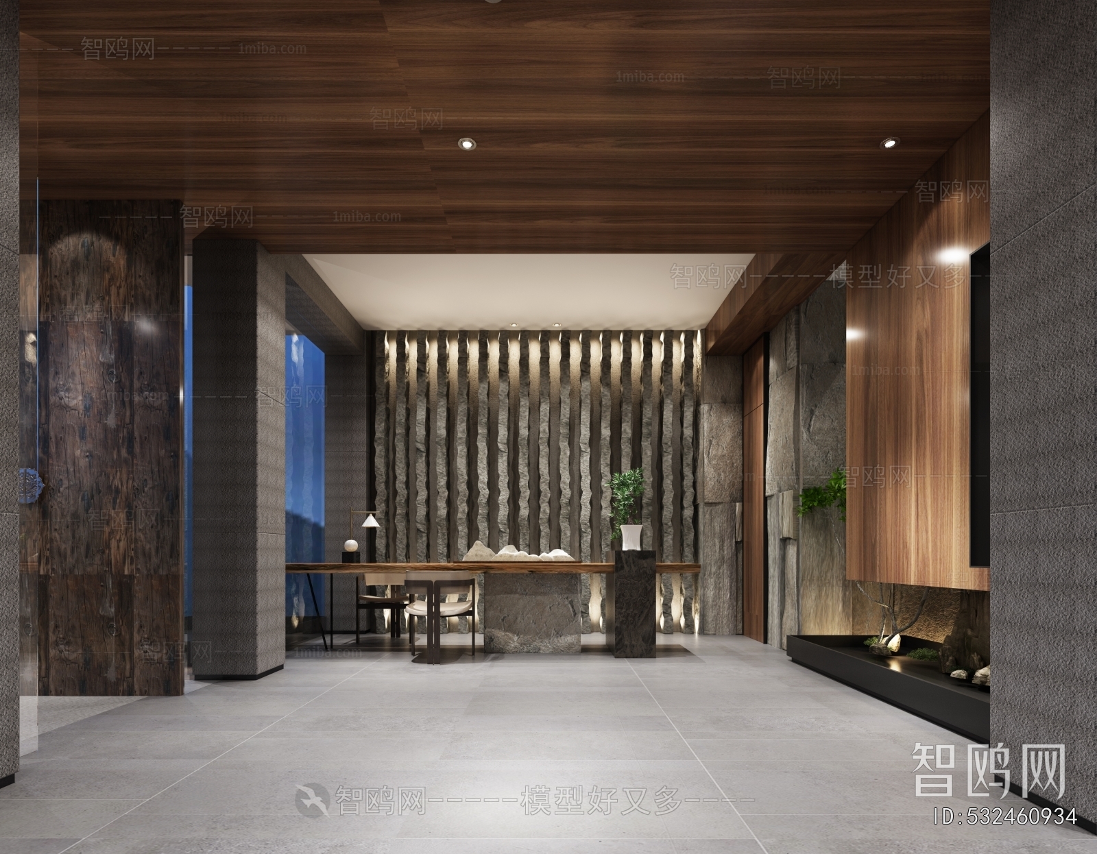 New Chinese Style Stairwell