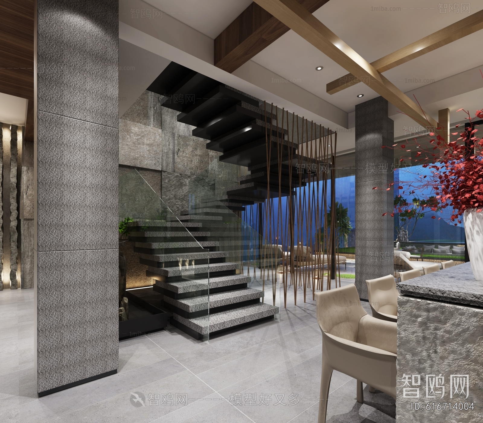 Modern Courtyard/landscape