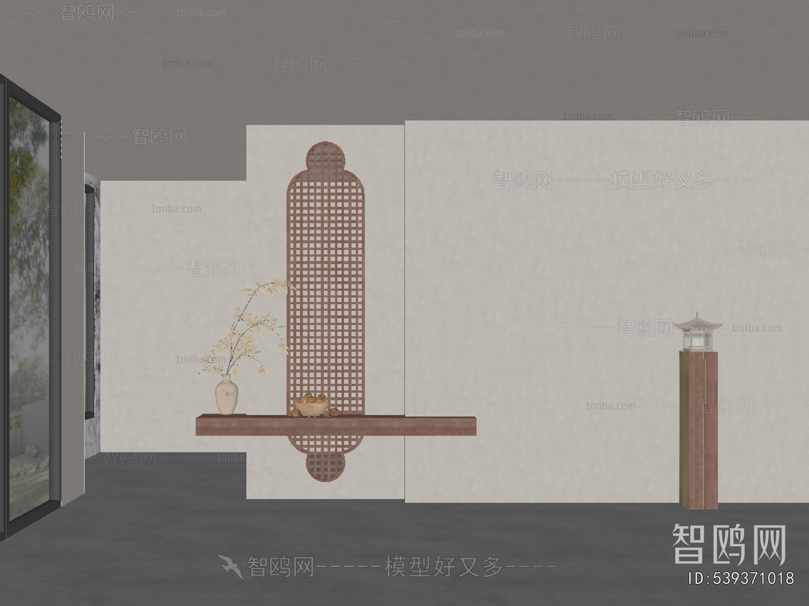 New Chinese Style TV Wall