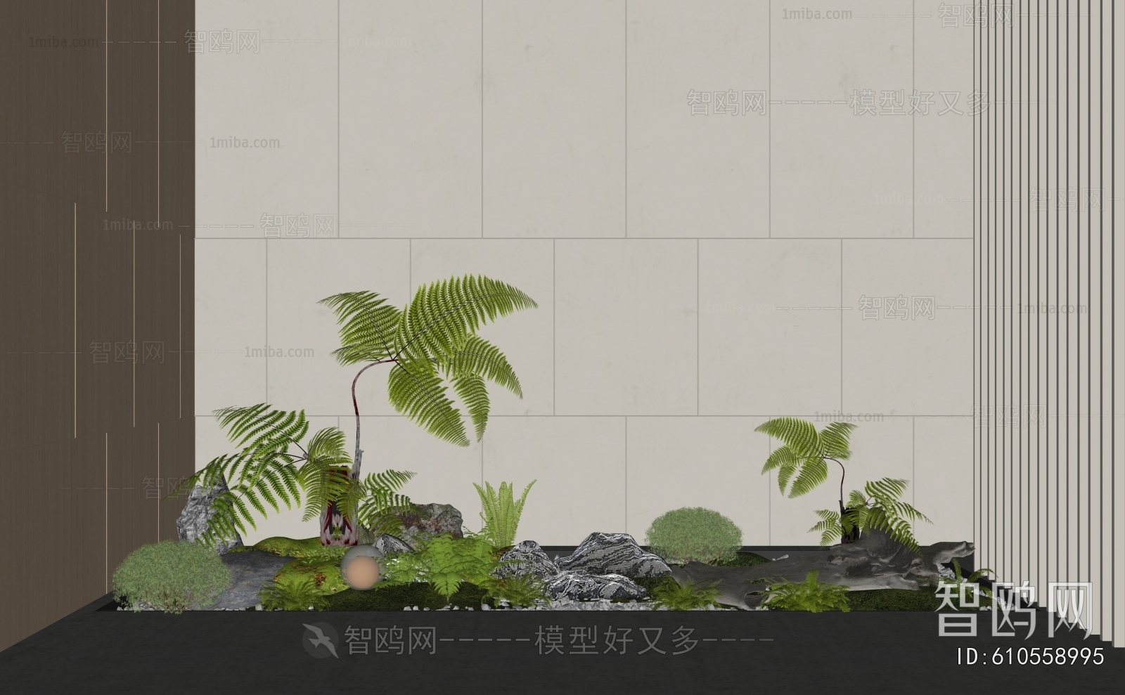 现代室内景观植物小品