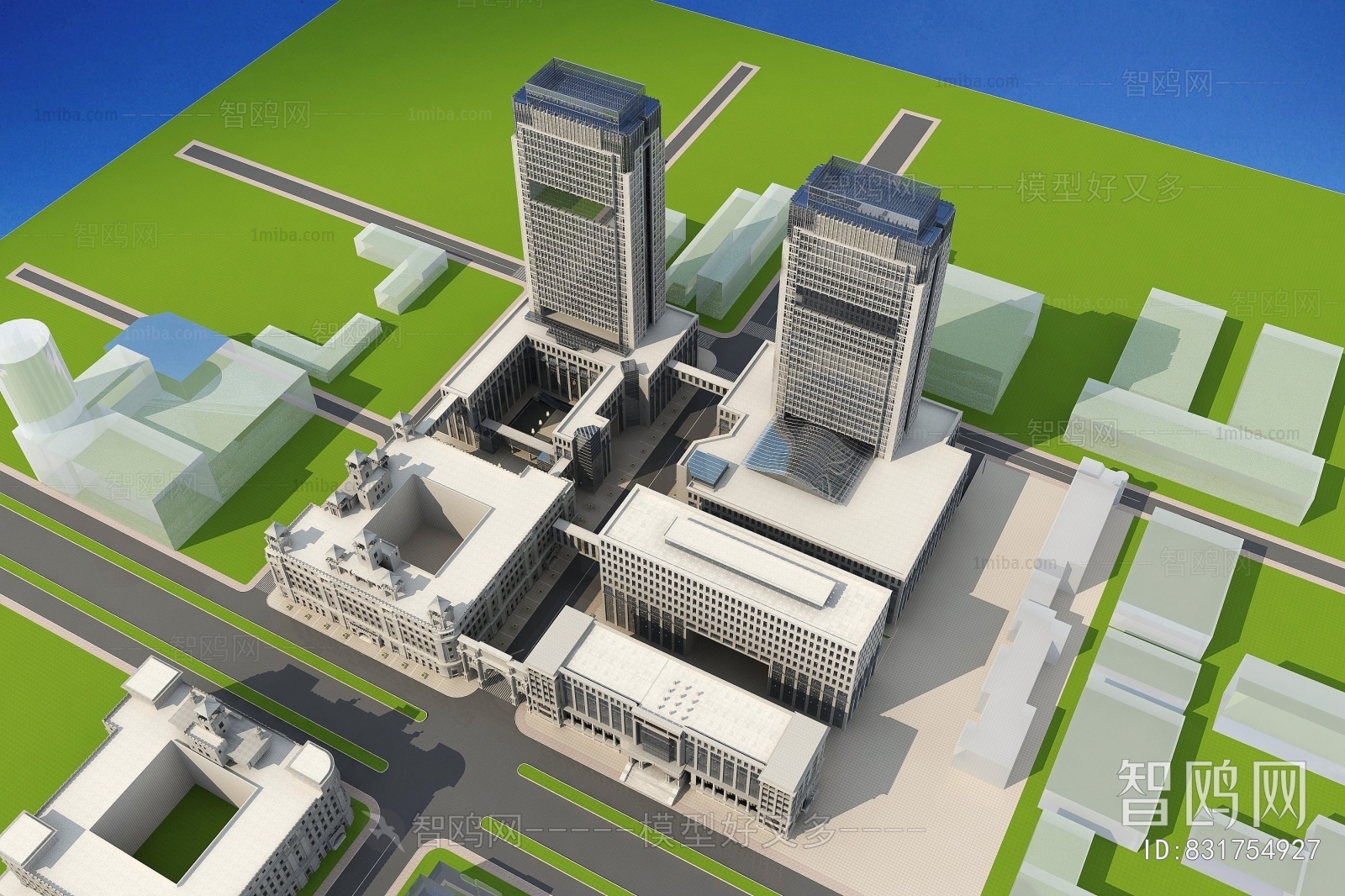 European Style Appearance Of Commercial Building