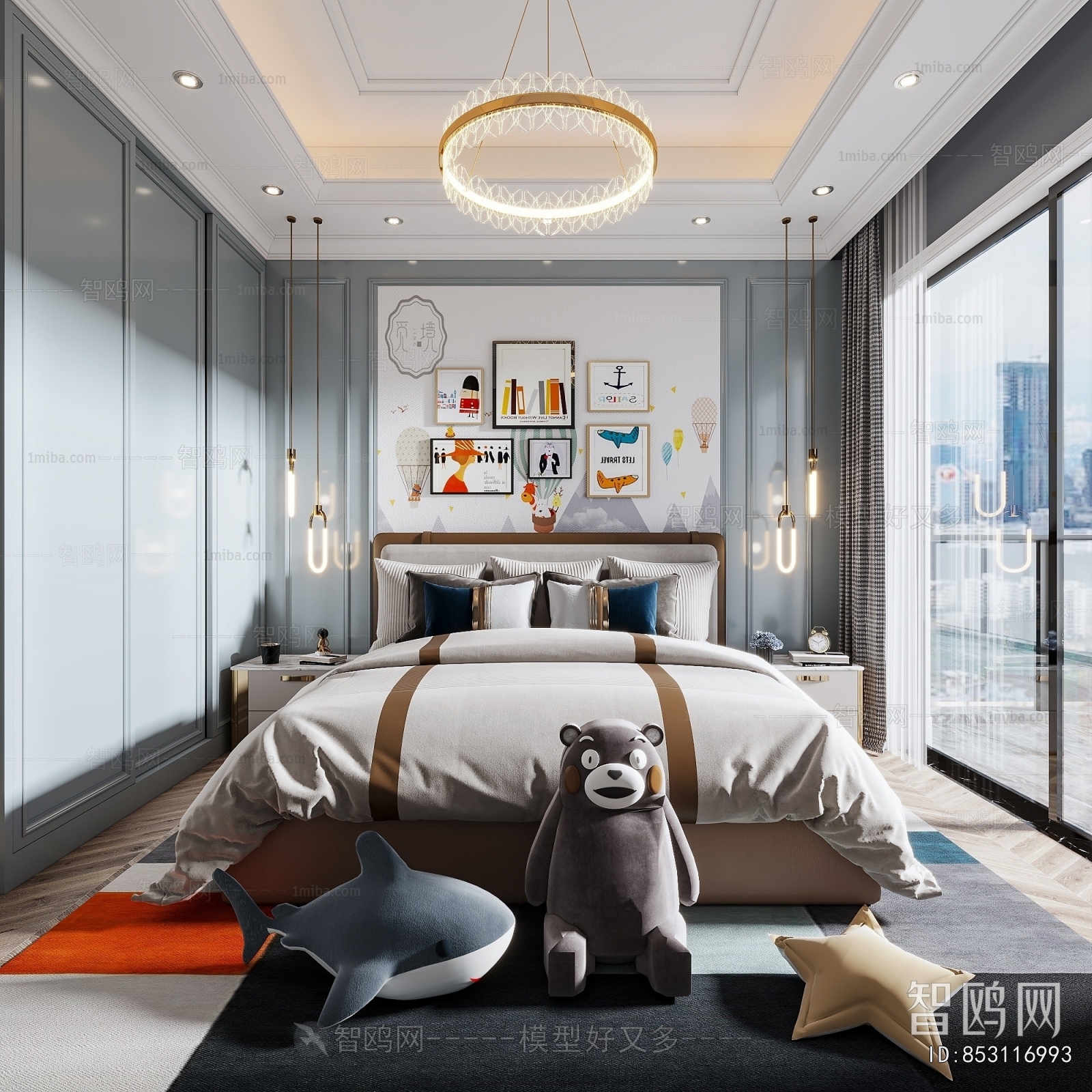 Modern Boy's Room And Son's Room