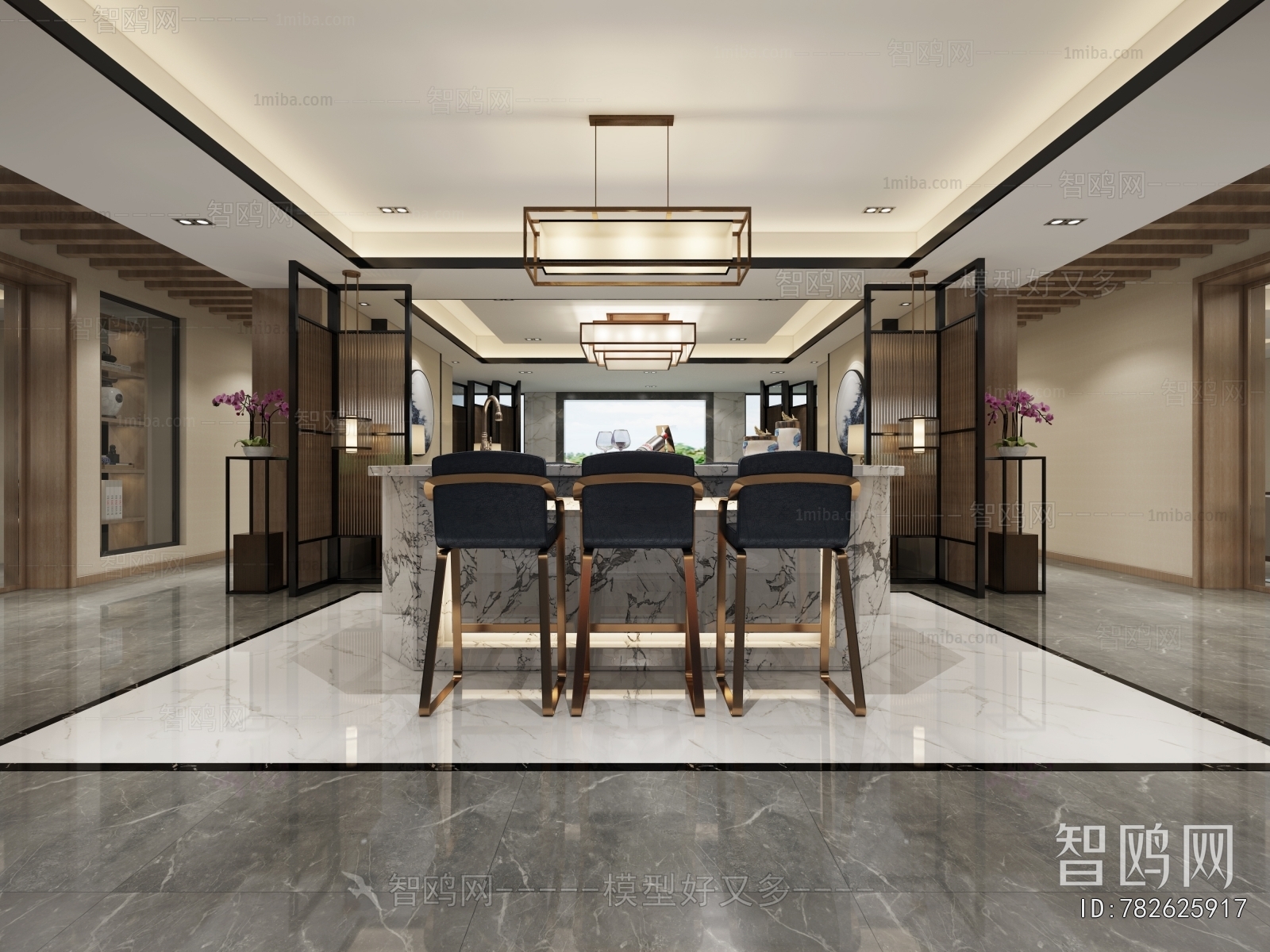 New Chinese Style Hallway