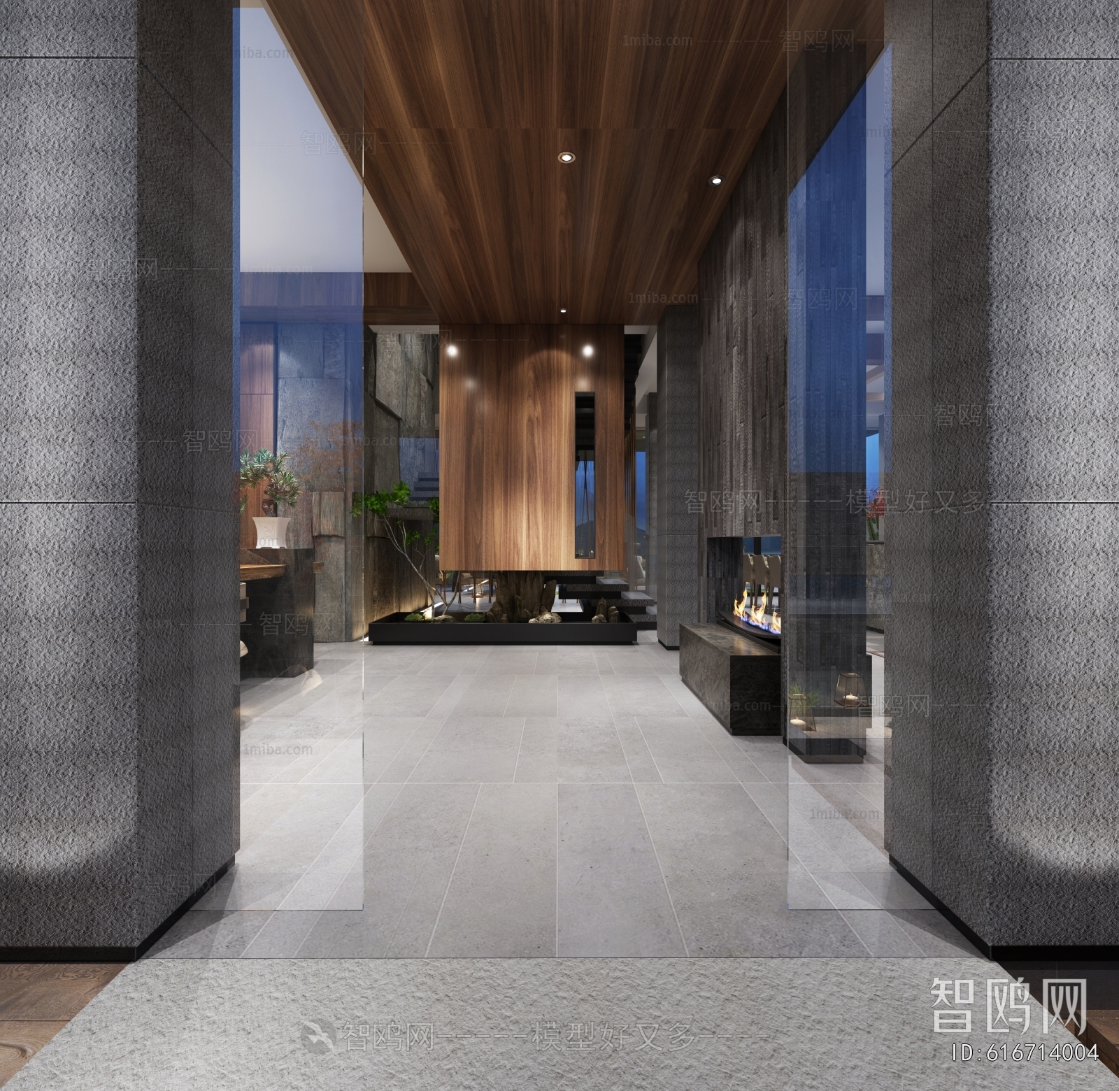 Modern Courtyard/landscape