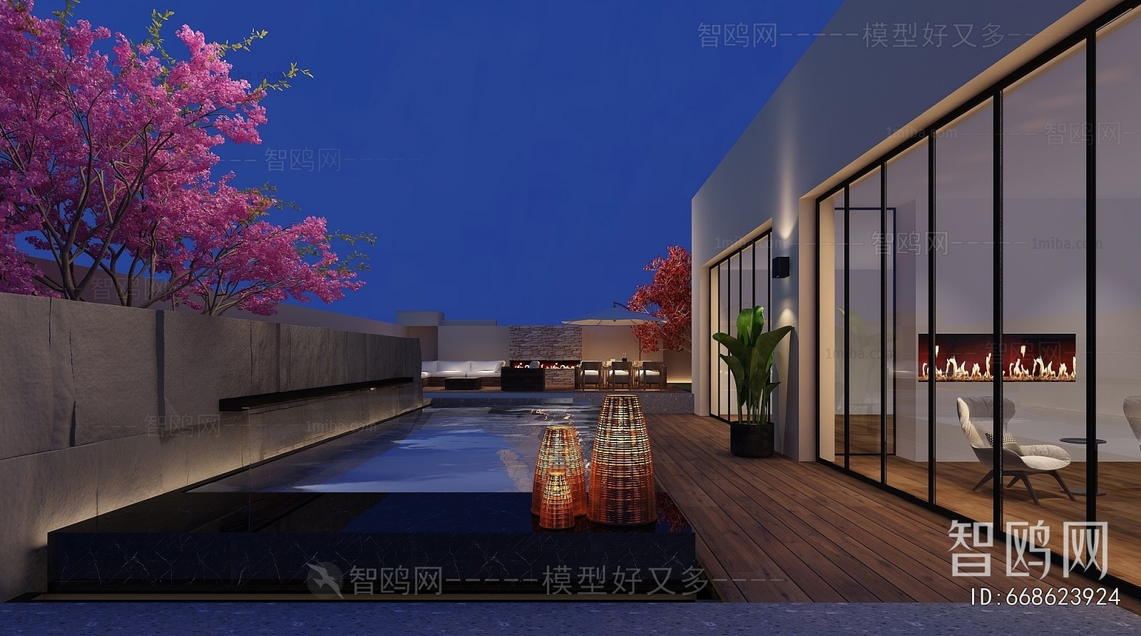 Modern Courtyard/landscape