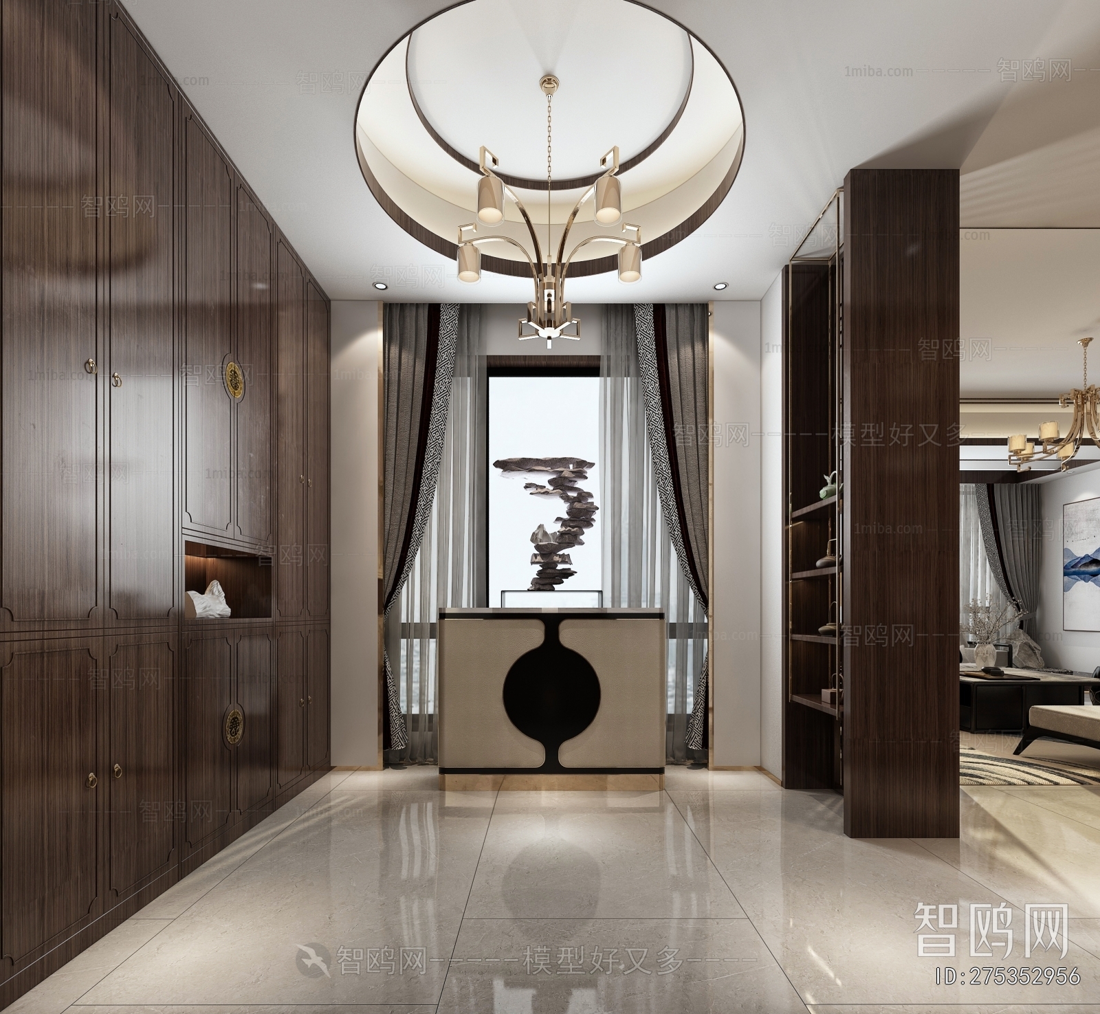 New Chinese Style Hallway