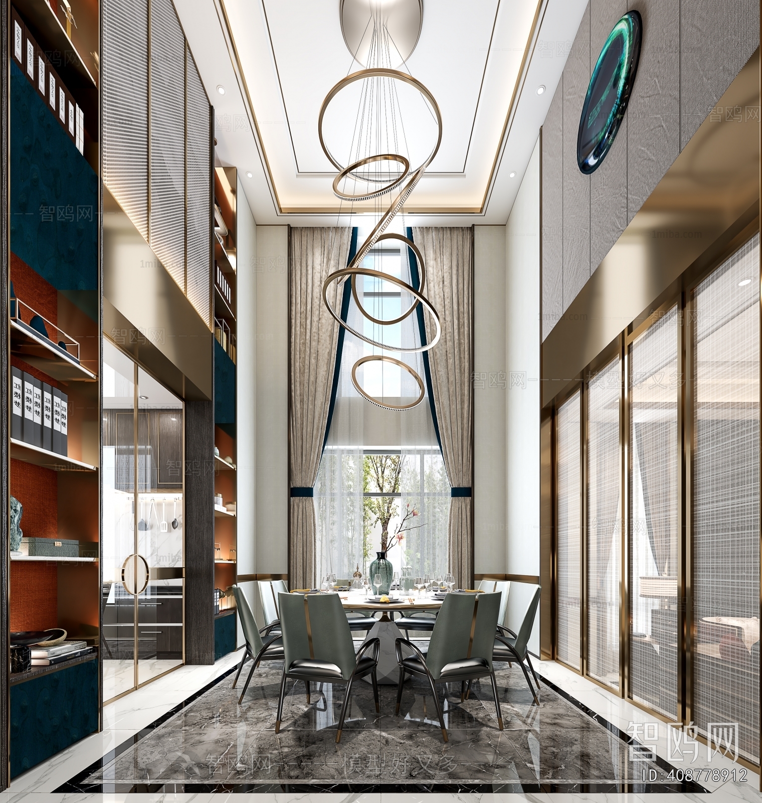 New Chinese Style Dining Room