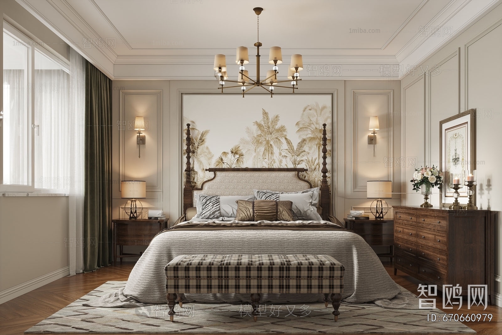 American Style Bedroom