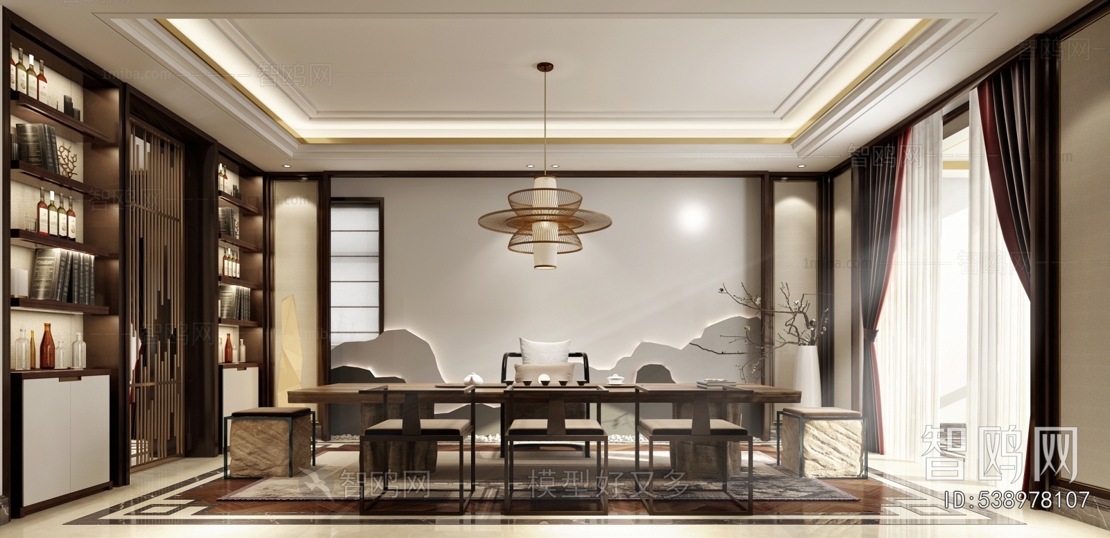 New Chinese Style Dining Room