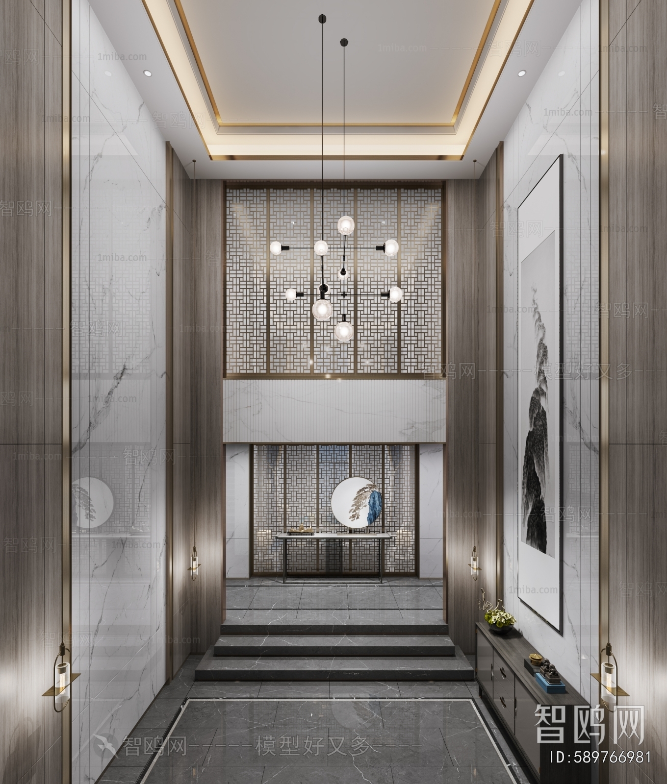 New Chinese Style Hallway