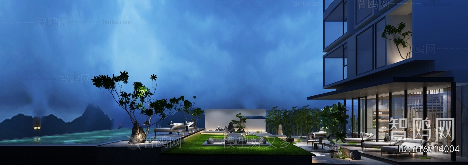 Modern Courtyard/landscape