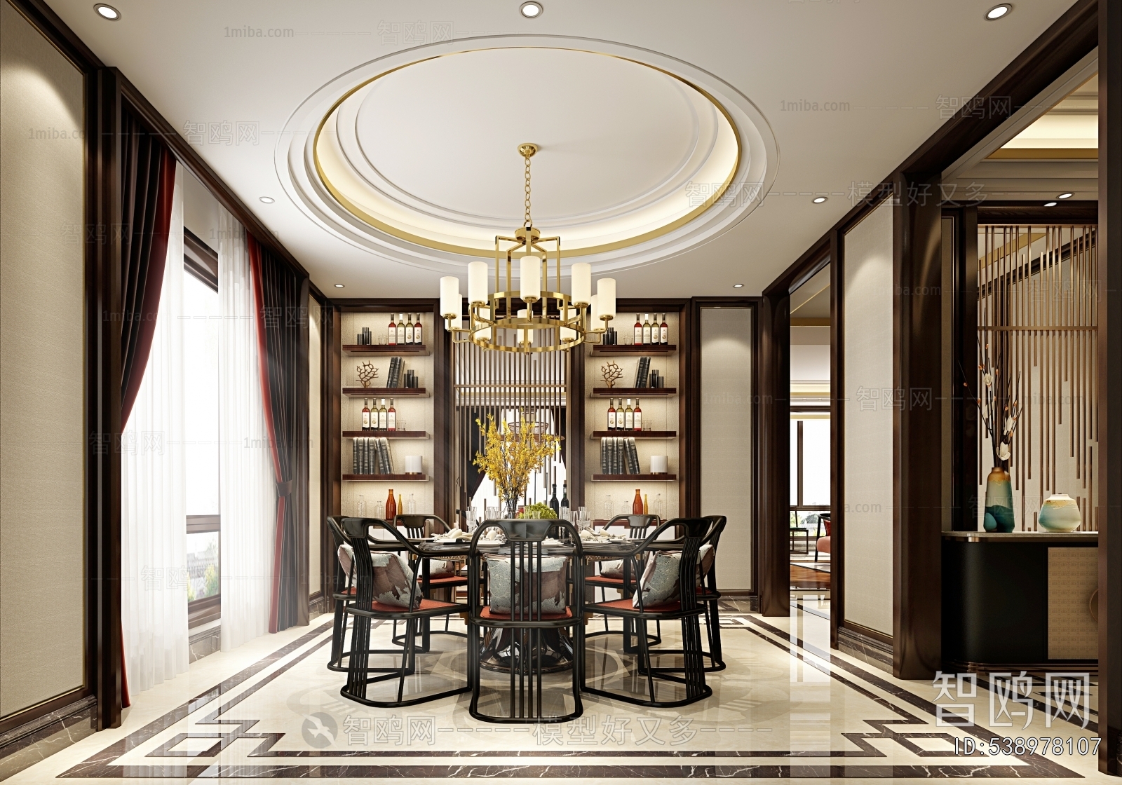 New Chinese Style Dining Room