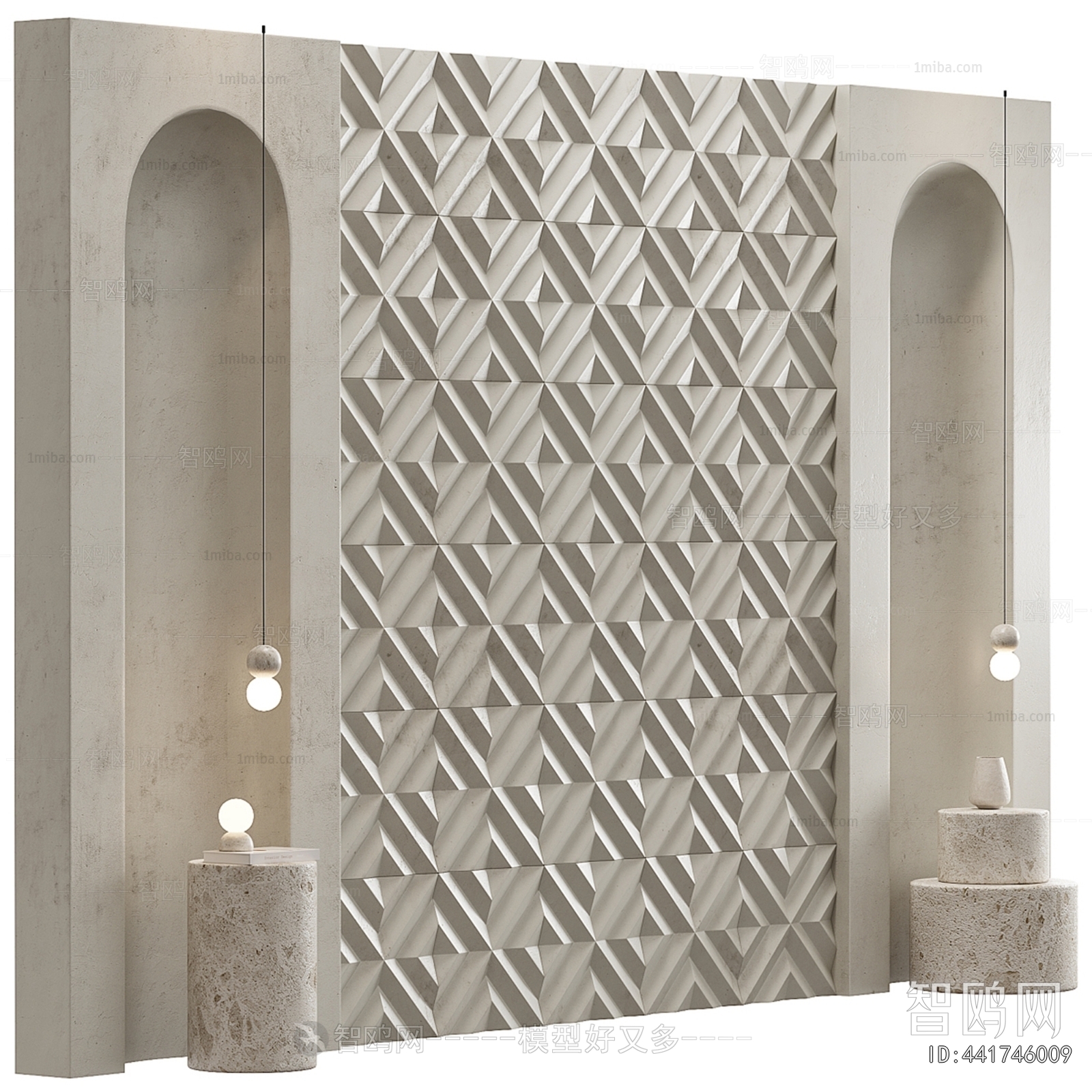 Wabi-sabi Style TV Wall