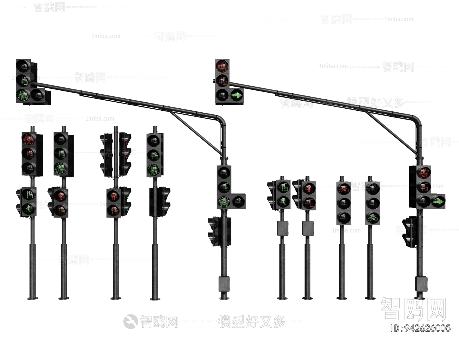 现代道路红绿灯组合