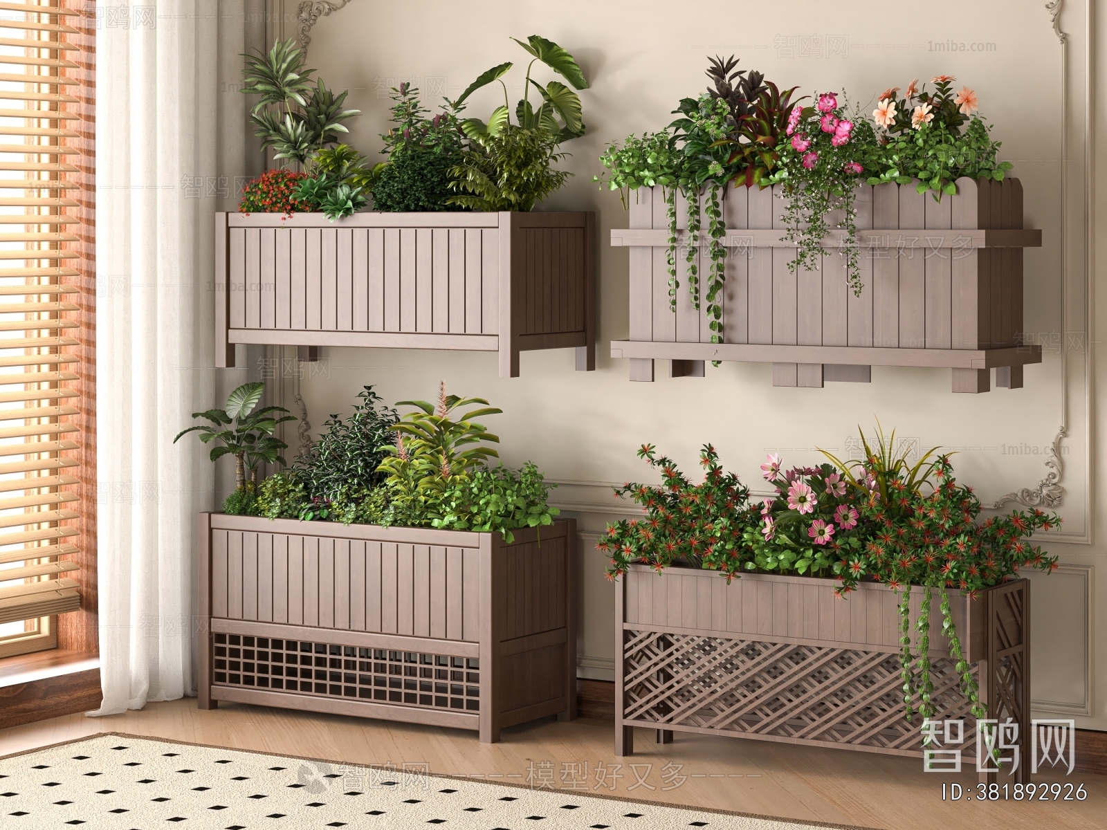 New Chinese Style Flower Bed, Flower Bowl, Flower Box