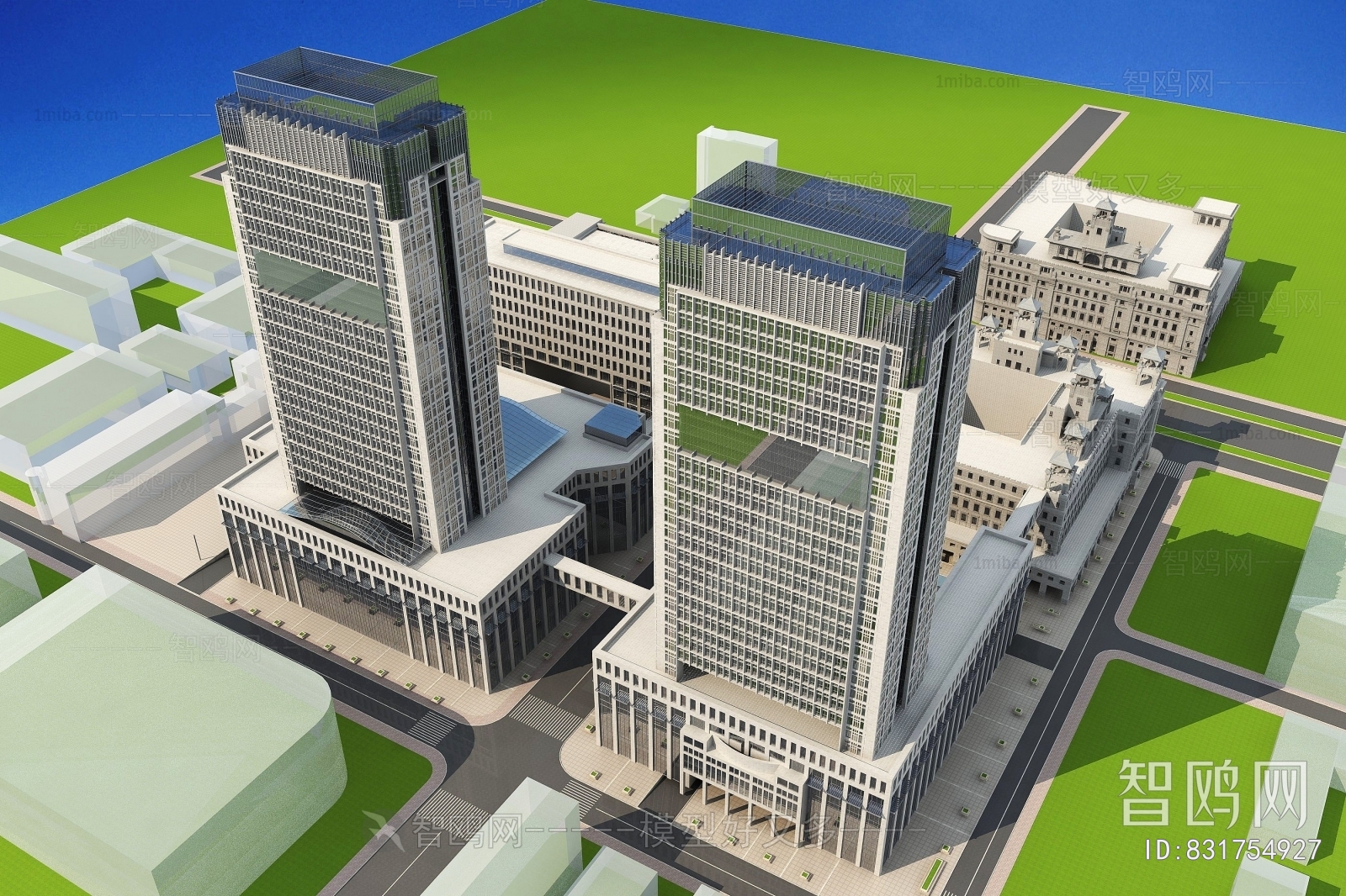 European Style Appearance Of Commercial Building