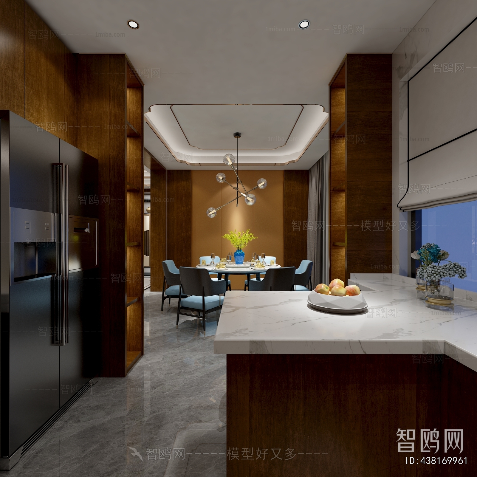 New Chinese Style Dining Room