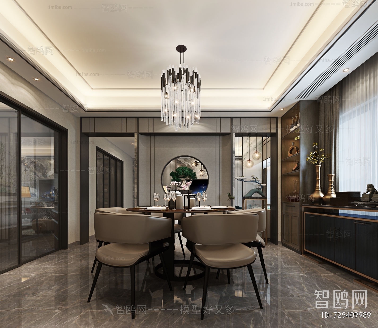 New Chinese Style Dining Room