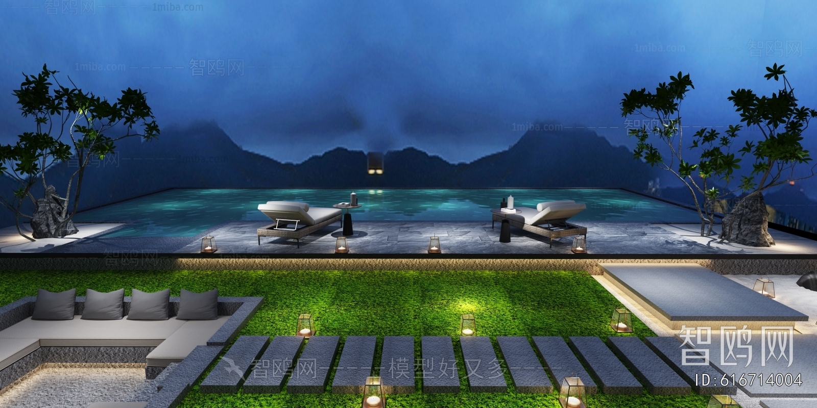 Modern Courtyard/landscape