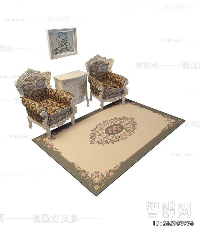 European Style Single Sofa