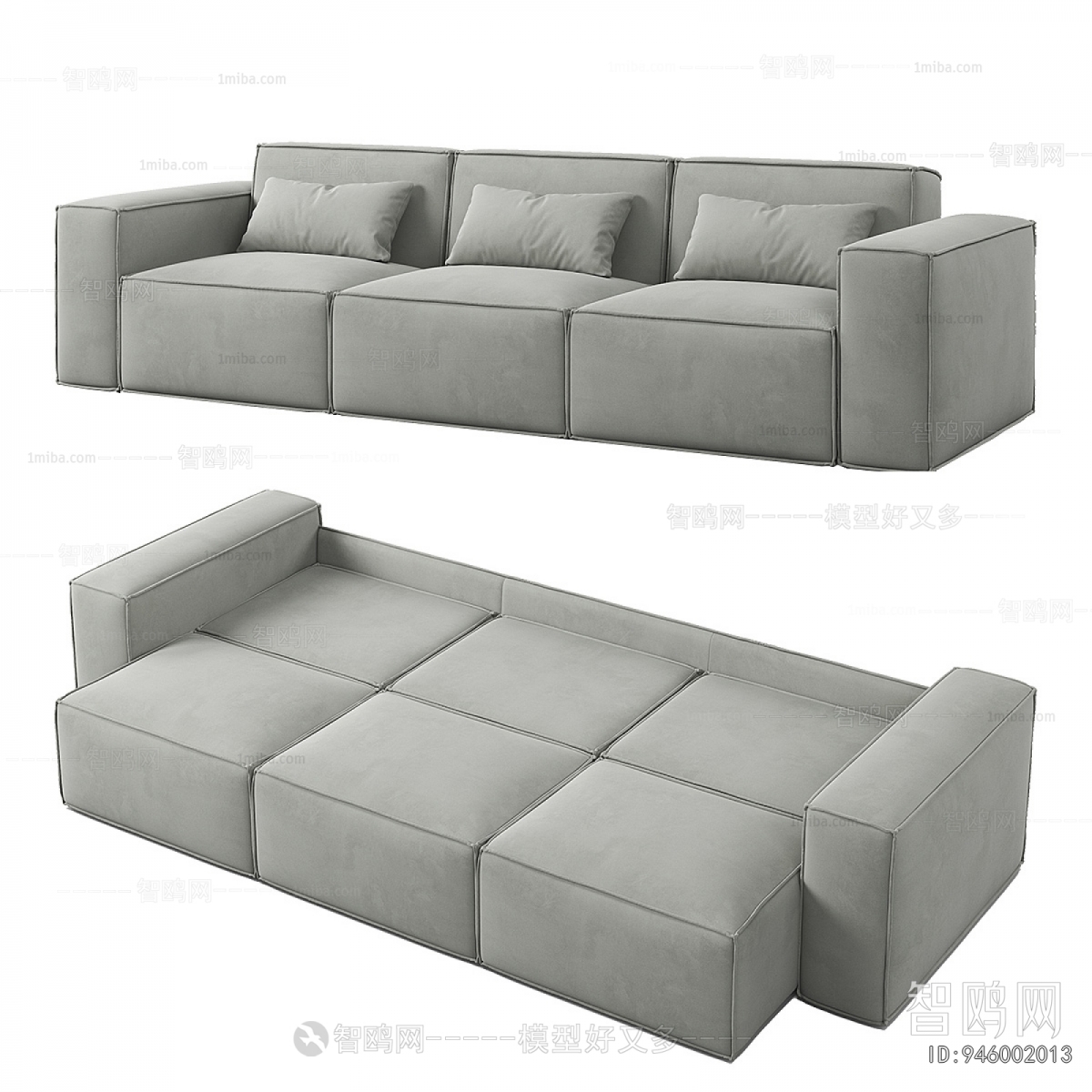 Modern Three-seat Sofa