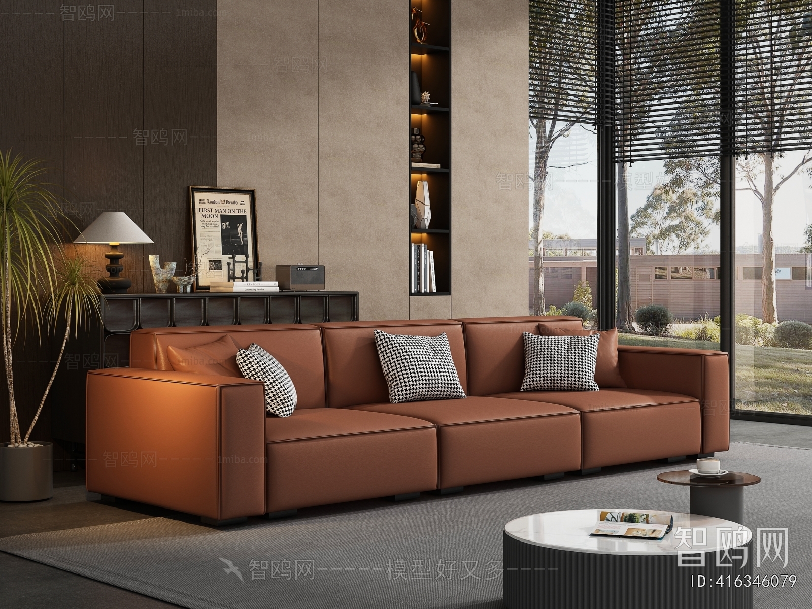 Modern Three-seat Sofa