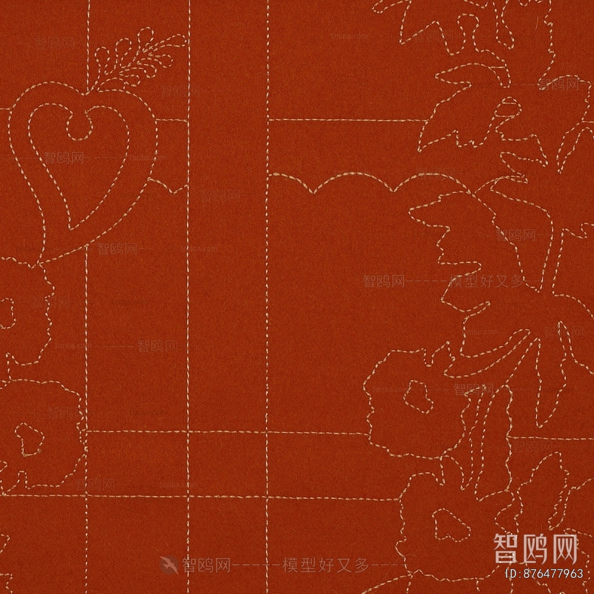 现代花纹布料