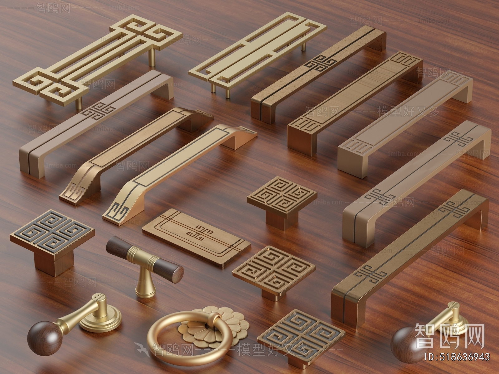 New Chinese Style Door Handle