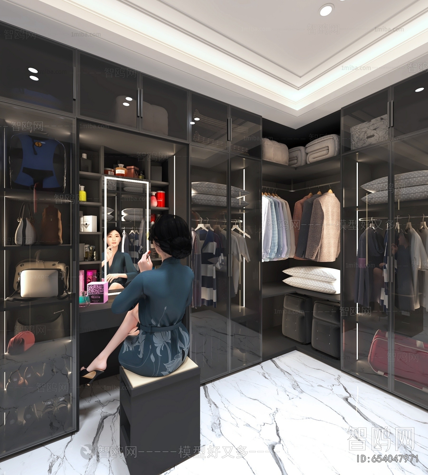 Modern Clothes Storage Area