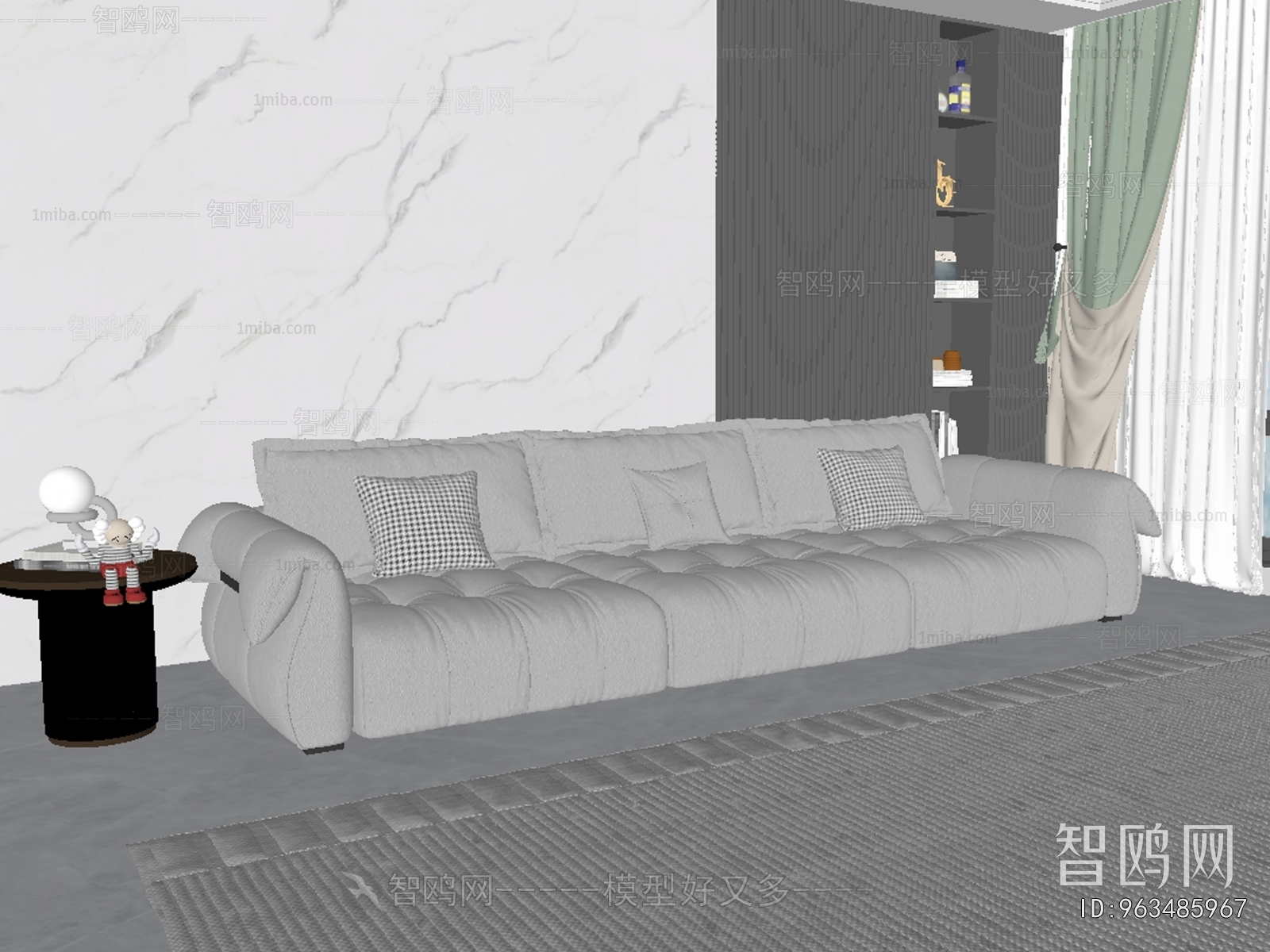 Modern Three-seat Sofa