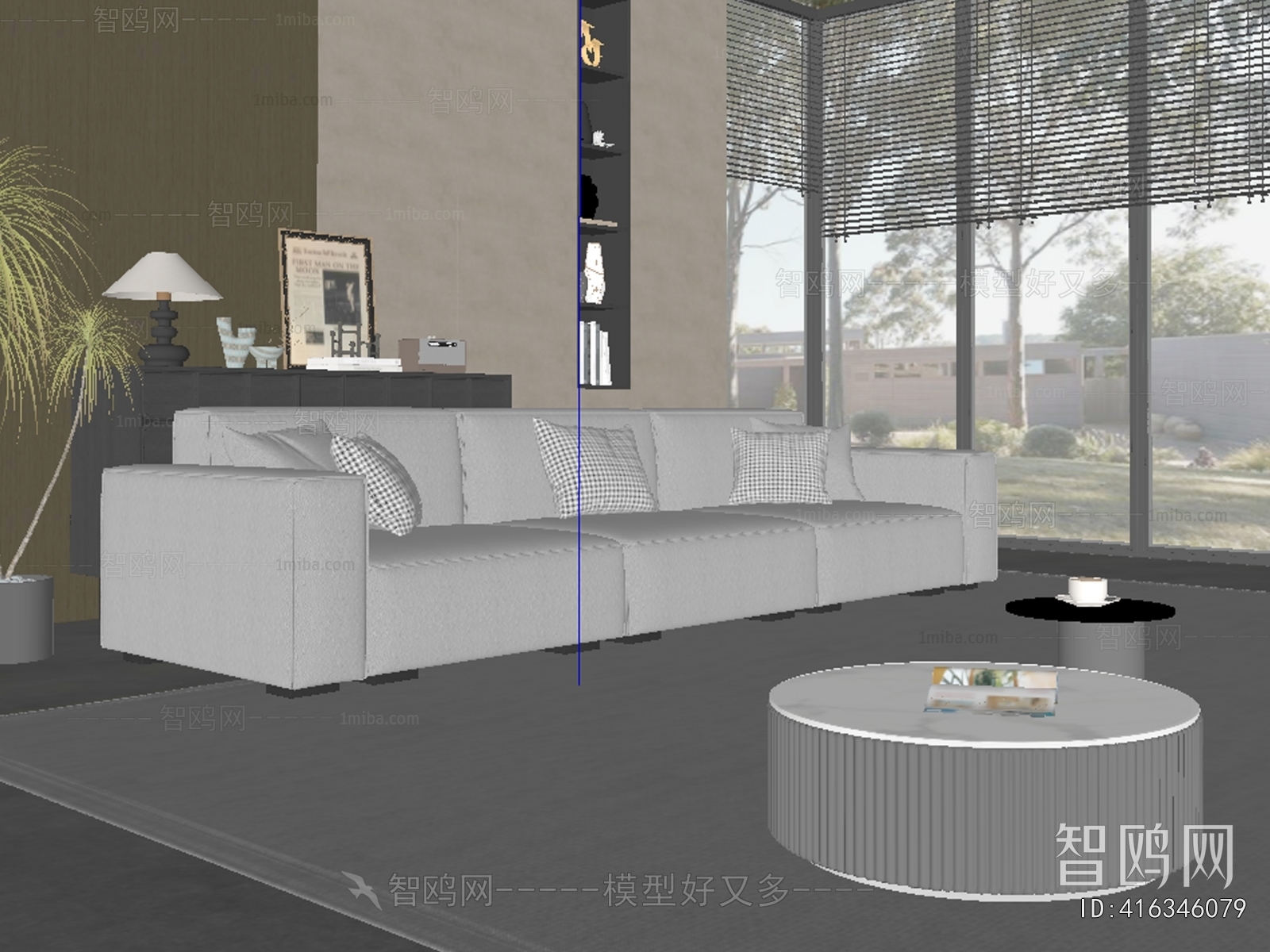 Modern Three-seat Sofa