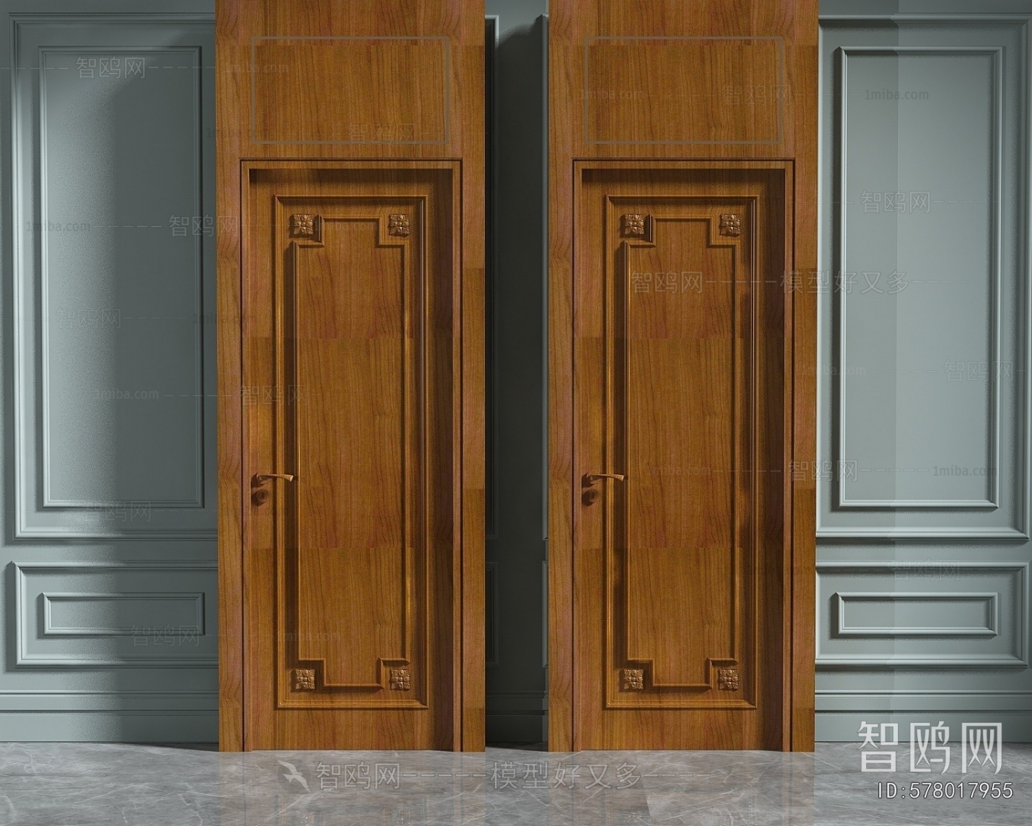 New Chinese Style Single Door