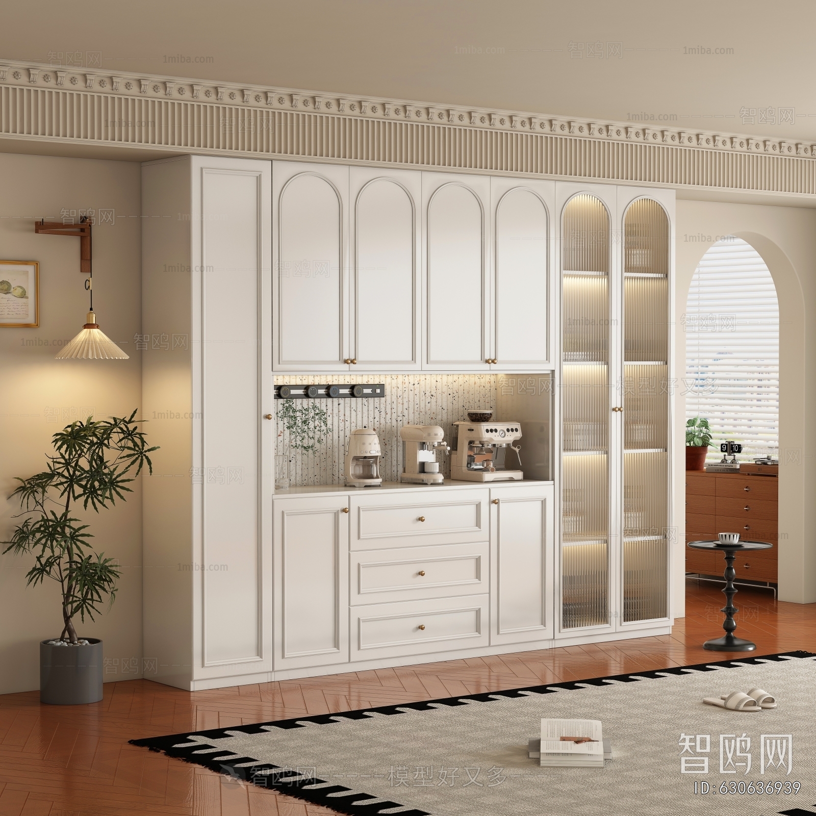 French Style Wine Cabinet