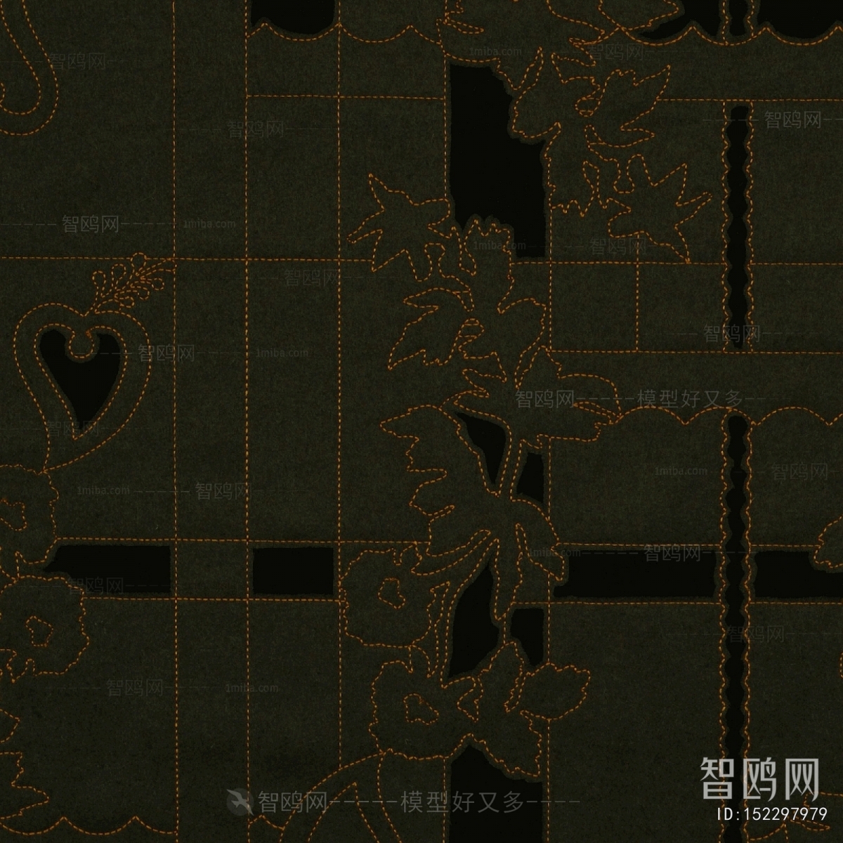 现代花纹布料