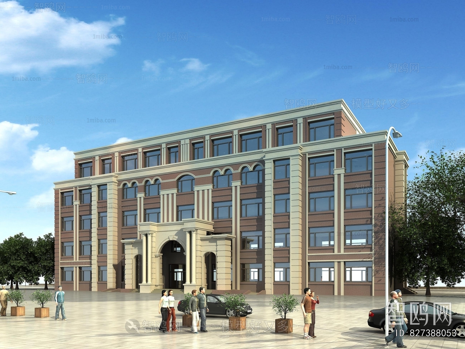 Simple European Style School Building