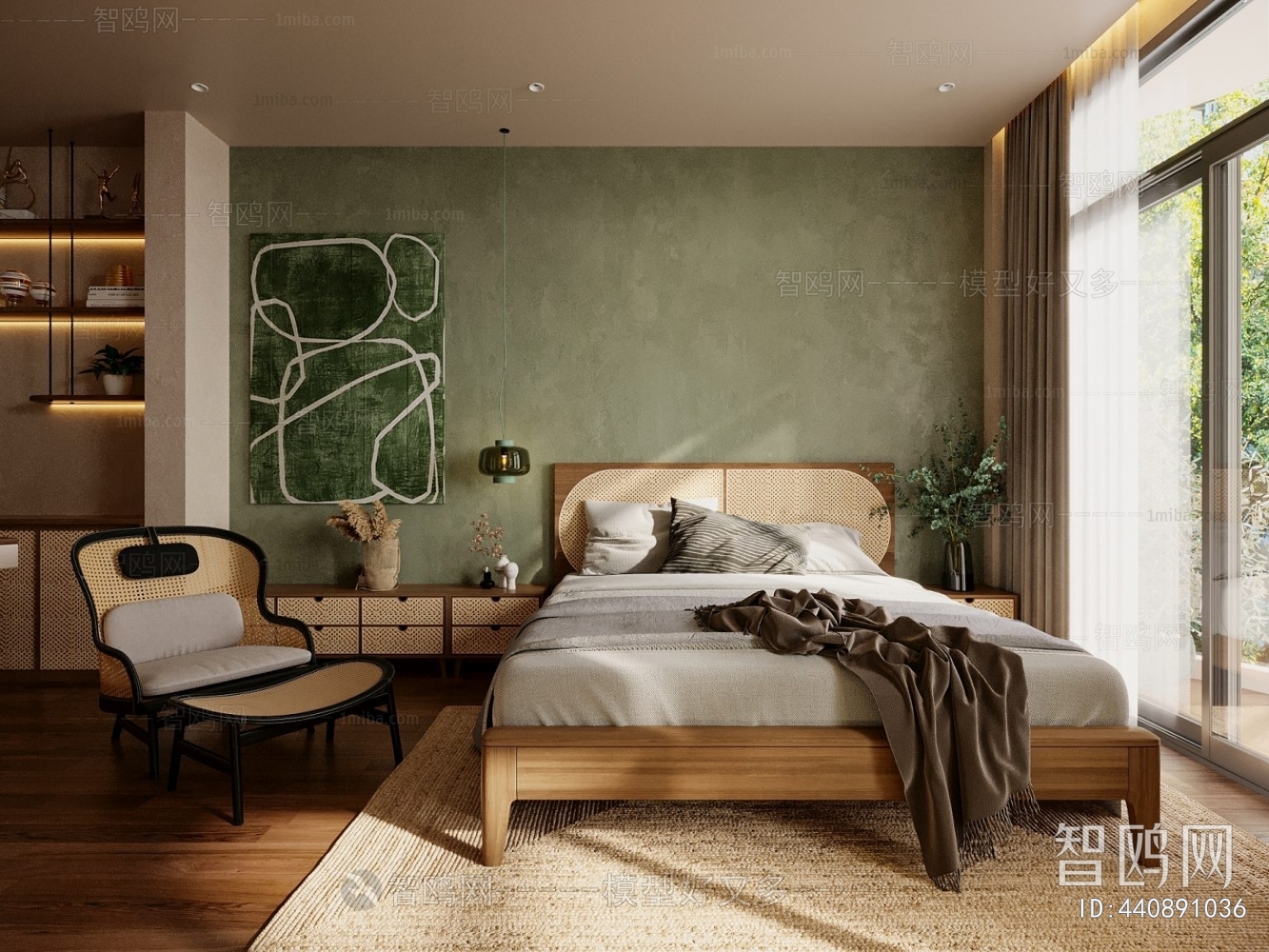 Wabi-sabi Style Bedroom