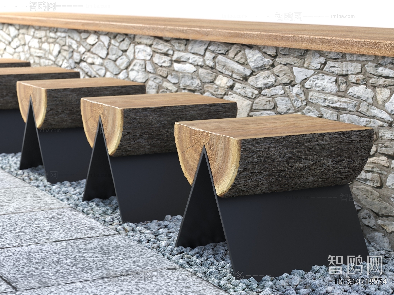 Wabi-sabi Style Stool