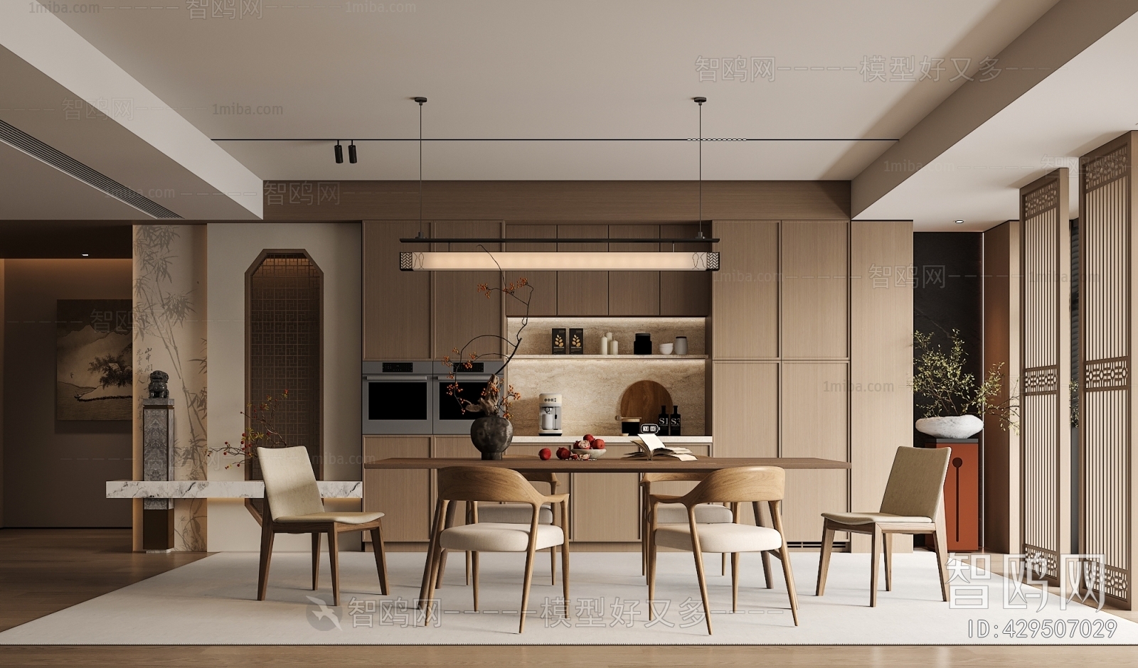 New Chinese Style Dining Room