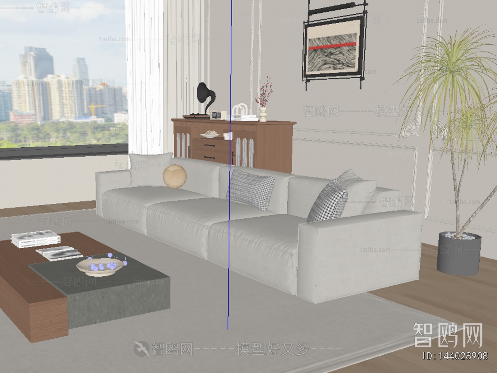 Modern Three-seat Sofa