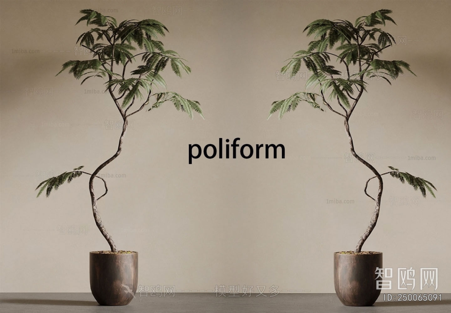 Modern Ground Green Plant Potted Plants